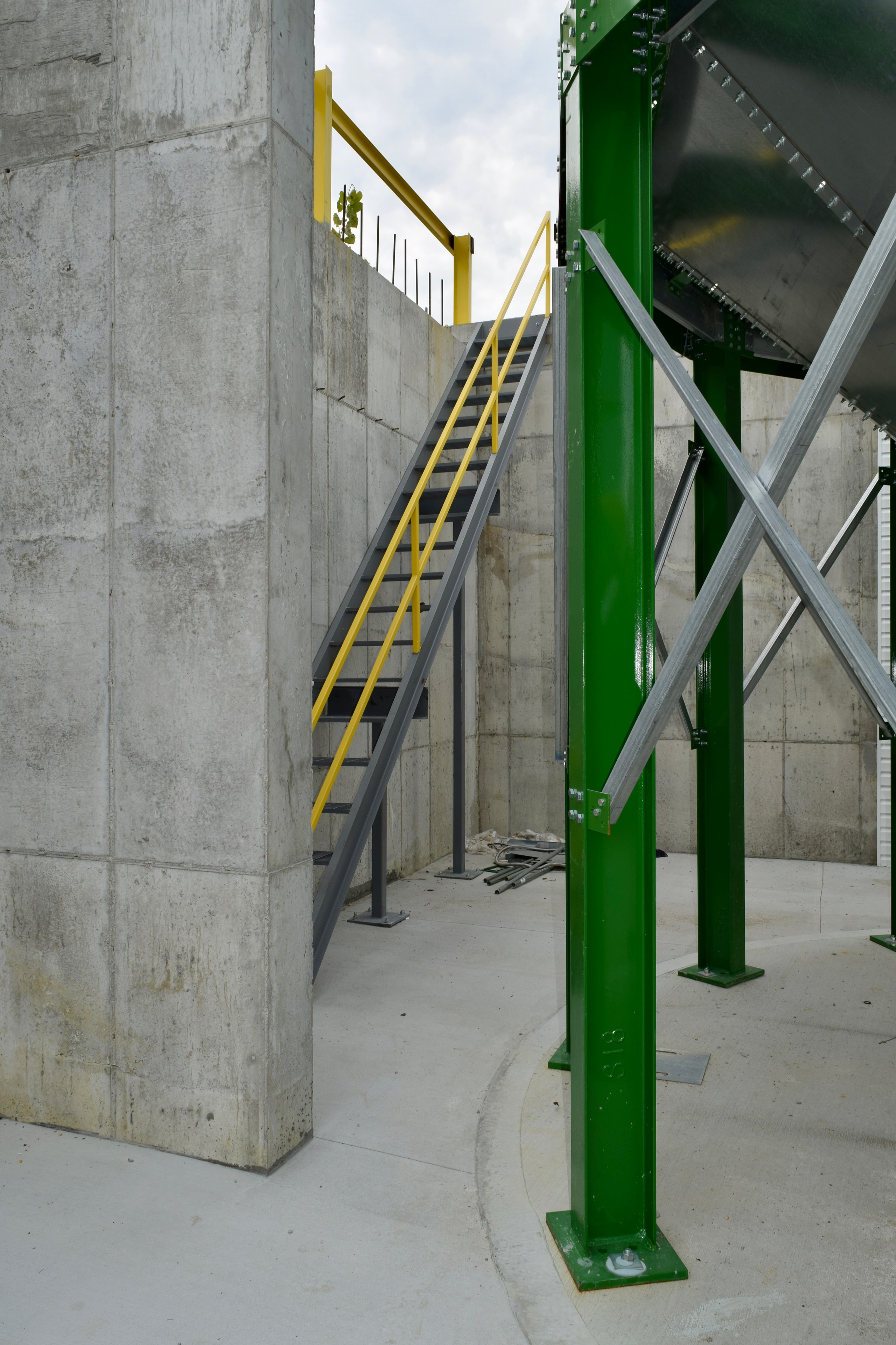 Industrial stairway installation by Gatrel Enterprises